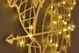 Wallity World Map Compass Led - Gold